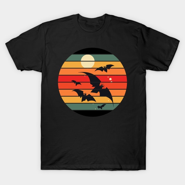 Bat Sunset T-Shirt by Kingrocker Clothing